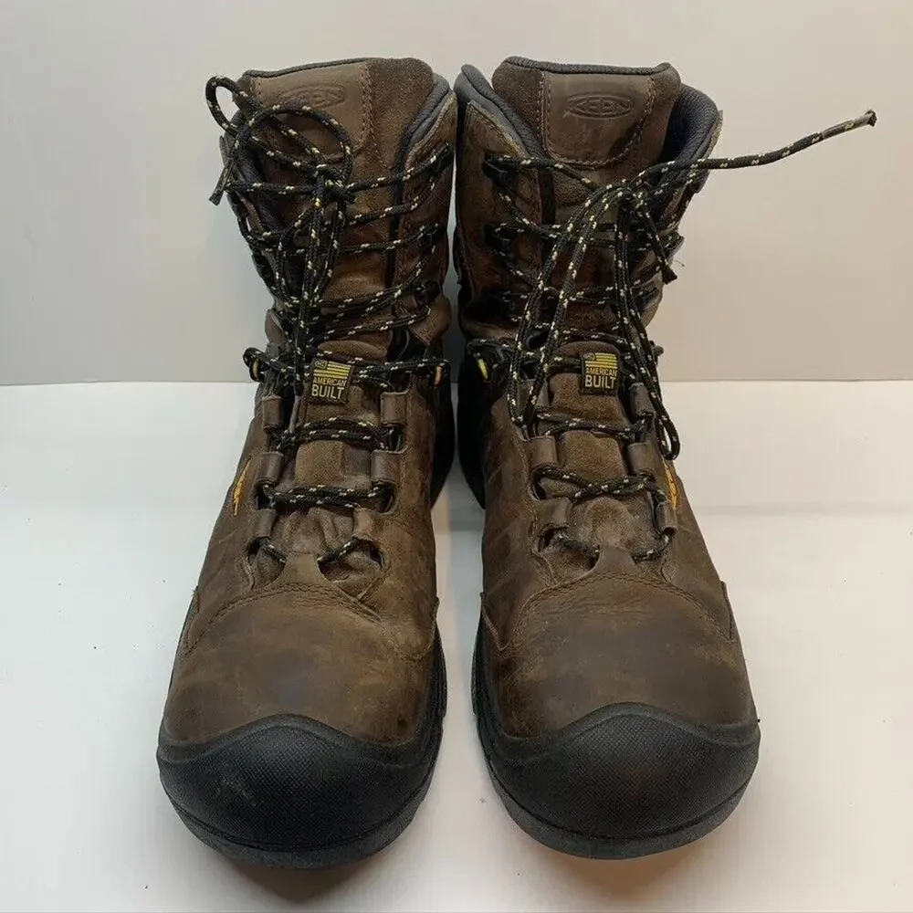 KEEN Dover 8” Men’s Utility Dark Earth/Black Work & Safety Boot Size 14(2E) Wide